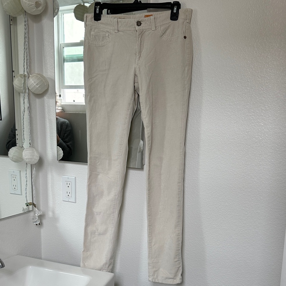 Pilcro Light Beige Skinny Pants
